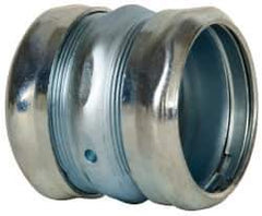 Cooper Crouse-Hinds - 2" Trade, Steel Compression EMT Conduit Coupling - Noninsulated - USA Tool & Supply