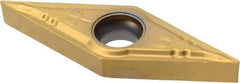 Seco - VBMT21.50.5 F1 Grade CP500 Carbide Turning Insert - TiAlN/TiN Finish, 35° Diamond, 1/4" Inscr Circle, 3/32" Thick, 0.0078" Corner Radius - USA Tool & Supply