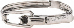VNE - 4", Clamp Style, Sanitary Stainless Steel Pipe Hinged Clamp - Grade 304 - USA Tool & Supply