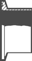 VNE - 4", Clamp Style, Sanitary Stainless Steel Pipe Tank Welding Ferrule - Tube OD Connection, Grade 316/316L - USA Tool & Supply