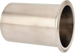 VNE - 3", Clamp Style, Sanitary Stainless Steel Pipe Tygon Hose Adapter - Tube OD Connection, Grade 304 - USA Tool & Supply