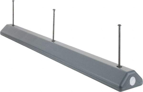 Eagle - 72" Long x 8" Wide x 4" High, Parking Curb - Gray, High Density Polyethylene - USA Tool & Supply
