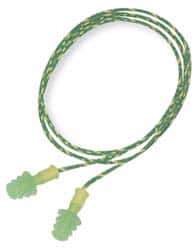 Howard Leight - Reusable, Corded, 27 dB, Flange Earplugs - Green, 100 Pairs - USA Tool & Supply