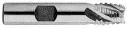 Interstate - 1-1/2" Diam, Coarse Pitch, 4" LOC, 6 Flute Cobalt Roughing Square End Mill - Uncoated, 6-1/2" OAL, 1-1/4" Shank Diam, Single End, Centercutting - USA Tool & Supply
