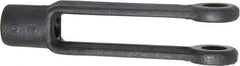 Jergens - 1/2-13 Thread, 1-1/8" Yoke Width, Carbon Steel, Tapped Yoke - 1/2" Hole Diam, 3-1/16" Hole Center to Neck, 15/16" Yoke Arm Height, 13/16" Neck Diam, 1-1/8" Neck Length, 4-3/16" OAL - USA Tool & Supply