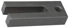 Gibraltar - 1-3/4" Wide x 7/8" High, Carbon Steel, Black Oxide Coated, Tapered, U Shaped Strap Clamp - 21/32" Stud, 3-15/16" Travel, 7" OAL, 3/4" Tapered Height, 5/8" Tapered Length - USA Tool & Supply