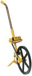 Trumeter - 10,000' Counter Limit, 39" OAL, Yellow/Chrome Measuring Wheel - 2.5" Accuracy per 100", Measures in Feet & Inches - USA Tool & Supply