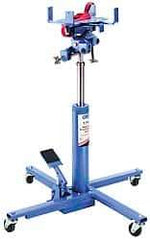 OTC - 1,000 Lb Capacity Pedestal Transmission Jack - 34-1/2 to 75" High, 41" Chassis Width x 41" Chassis Length - USA Tool & Supply