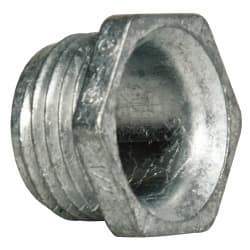 Cooper Crouse-Hinds - 1/2" Trade, Die Cast Zinc Threaded Rigid/Intermediate (IMC) Conduit Nipple - Noninsulated - USA Tool & Supply