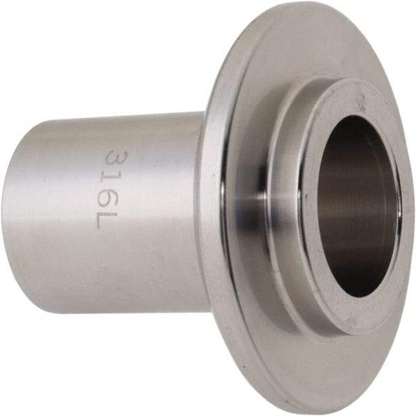 VNE - 1", E-Line Style, Sanitary Stainless Steel Pipe Long Welding Ferrule - Male Connection, Grade 304 - USA Tool & Supply