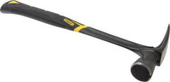 Stanley - 1-3/4 Lb Head, Straight Rip Claw Framing Hammer - 16" OAL, Forged Steel Head, 1-3/8" Face Diam, Checkered Face, Steel Handle with Grip - USA Tool & Supply