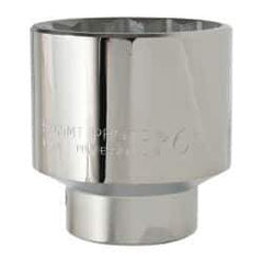 Proto - 1" Drive, Standard Hand Socket - 12 Points, 3-1/2" OAL, Alloy Steel, Satin Finish - USA Tool & Supply