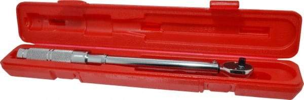 Proto - 3/8" Drive Micrometer Type Ratchet Head Torque Wrench - 16 N/m to 80 N/m Torque, 15-1/2" OAL, Ratchet Head - USA Tool & Supply