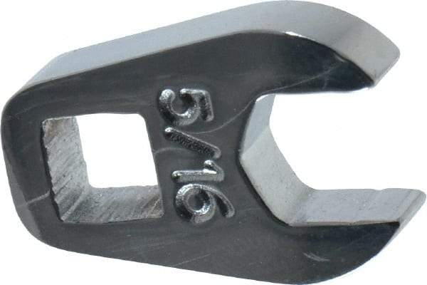 Proto - 5/16" 1/4" Drive Chrome Open End Crowfoot Wrench - 21/32" Head Diam x 1/4" Head Thickness - USA Tool & Supply