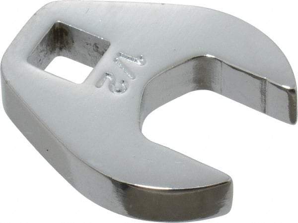 Proto - 1/2" 1/4" Drive Chrome Open End Crowfoot Wrench - 1-1/32" Head Diam x 1/4" Head Thickness - USA Tool & Supply