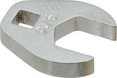 Proto - 9/16" 1/4" Drive Chrome Open End Crowfoot Wrench - 1-1/8" Head Diam x 1/4" Head Thickness - USA Tool & Supply