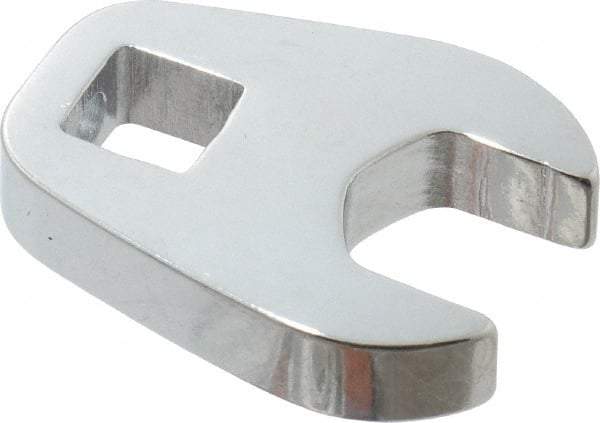 Proto - 9/16" 3/8" Drive Chrome Open End Crowfoot Wrench - 1.24" Head Diam x 1/4" Head Thickness - USA Tool & Supply