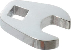 Proto - 9/16" 3/8" Drive Chrome Open End Crowfoot Wrench - 1.24" Head Diam x 1/4" Head Thickness - USA Tool & Supply