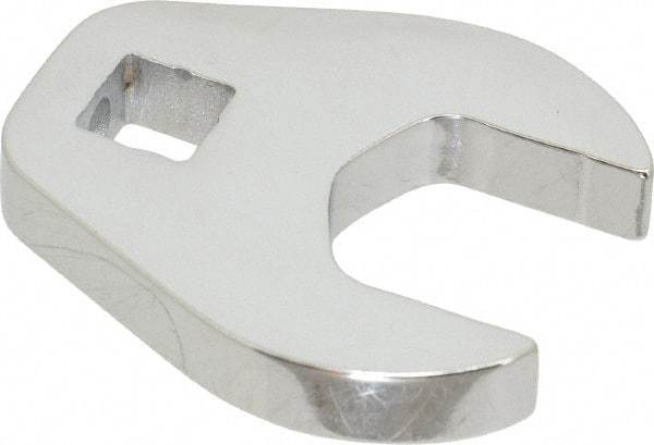 Proto - 13/16" 3/8" Drive Chrome Open End Crowfoot Wrench - 1.72" Head Diam x 1/4" Head Thickness - USA Tool & Supply