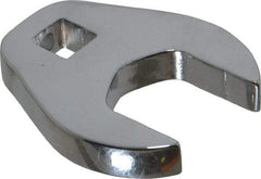 Proto - 7/8" 3/8" Drive Chrome Open End Crowfoot Wrench - 1.781" Head Diam x 1/4" Head Thickness - USA Tool & Supply