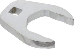 Proto - 1-5/16" 3/8" Drive Chrome Open End Crowfoot Wrench - 0.53" Head Diam x 0.38" Head Thickness - USA Tool & Supply