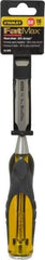 Stanley - 9" OAL x 5/8" Blade Width Wood Chisel - 5/8" Tip, Patented Bi-Material Break Resistant Handle - USA Tool & Supply