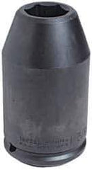 Proto - 1-1/2" Drive 2-1/8" Standard Impact Socket - 6 Points, 5-3/4" OAL - USA Tool & Supply