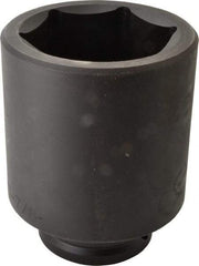 Proto - 1-1/2" Drive 3-7/8" Deep Impact Socket - 6 Points, 6-3/4" OAL - USA Tool & Supply