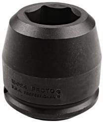 Proto - 2-1/2" Drive 4" Standard Impact Socket - 6 Points, 6-1/4" OAL - USA Tool & Supply