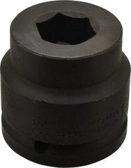 Proto - 1-1/2" Drive 1-5/16" Standard Impact Socket - 6 Points, 3-1/8" OAL - USA Tool & Supply