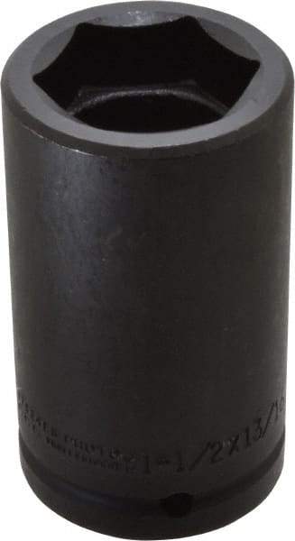 Proto - 3/4" Drive 1-1/2" Deep Thin Wall Impact Socket - 6 Points, 4" OAL - USA Tool & Supply