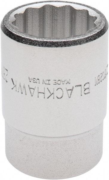 Blackhawk by Proto - 3/4" Drive, Standard Hand Socket - 12 Points, 2-13/64" OAL, Alloy Steel, Black Finish - USA Tool & Supply