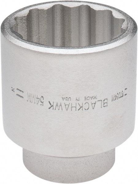 Blackhawk by Proto - 3/4" Drive, Standard Hand Socket - 12 Points, 3-13/64" OAL, Alloy Steel, Black Finish - USA Tool & Supply