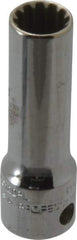 Proto - 3/8" Drive, 3/8" Socket, Spline Socket - 12 Points, 2-1/8" OAL - USA Tool & Supply