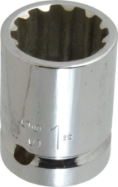 Proto - 3/4" Drive, 1" Socket, Spline Socket - 12 Points, 1-15/16" OAL - USA Tool & Supply