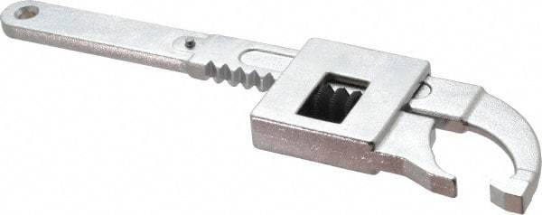 Facom - 3/8" to 1-31/32" Capacity, Satin Chrome Finish, Adjustable Hook Spanner Wrench - 20-7/8" OAL, 5/32" Hook Pin Height - USA Tool & Supply