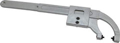 Facom - 0" to 3-15/16" Capacity, Satin Chrome Finish, Pin Spanner Wrench - 14-1/4" OAL, 4mm Hook Pin Height - USA Tool & Supply