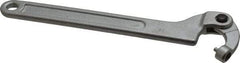 Facom - 19/32" to 1-3/8" Capacity, Satin Chrome Finish, Adjustable Pin Spanner Wrench - 6-39/64" OAL, 3mm Hook Pin Height - USA Tool & Supply