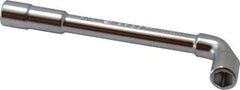 Facom - 5/16", 6 Point, Satin Chrome Coated, 90 ° Offset Socket Wrench - 114mm OAL, 12.5mm Head Thickness - USA Tool & Supply