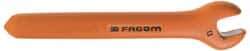 Facom - 8mm Open End Wrench - 4-23/32" OAL, Single End, Insulating Elastomer Finish - USA Tool & Supply