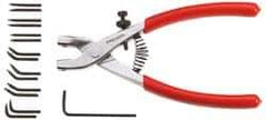 Facom - 200mm OAL, Cushion Grip Smooth Retaining Ring Pliers - Features Interchangeable Tips - USA Tool & Supply