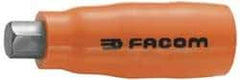 Facom - 3/8" Drive, 7mm Hex Bit Socket - 2-9/16" OAL, 25/64" Bit Length, Insulated - USA Tool & Supply