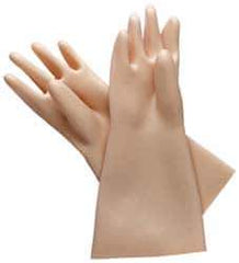 Facom - Size XL (10), 12-19/32" Long, Silicone Leather Protector - 1,000 AC Max Use Voltage, Tan/Gray, Wear Over Latex Insulating Gloves - USA Tool & Supply