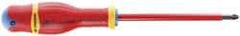 Facom - PZ.1 Point, 100mm Blade Length Posidrive Screwdriver - 8" OAL - USA Tool & Supply