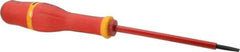 Facom - 200mm OAL Standard Slotted Screwdriver - 100mm Blade Length, Round Shank, Ergonomic Handle - USA Tool & Supply