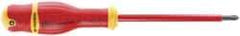 Facom - #3, 11-1/32" OAL, Insulated Phillips Screwdriver - 5-29/32" Blade Length, Round Shank, Ergonomic Handle - USA Tool & Supply