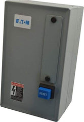 Eaton Cutler-Hammer - 208 Coil VAC, 27 Amp, NEMA Size 1, Nonreversible Enclosed Enclosure NEMA Motor Starter - 7-1/2 hp at 1 Phase, 1 Enclosure Rating - USA Tool & Supply