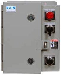 Eaton Cutler-Hammer - 480 Coil VAC, 18 Amp, Nonreversible Enclosed Enclosure NEMA Motor Starter - 5 hp at 1 Phase, 4x Enclosure Rating - USA Tool & Supply