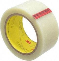 3M - 36 Yds. x 2", Clear Polyester Film Tape - 396 Series, 4.1 mil Thick, 43 Lb./Inch Tensile Strength - USA Tool & Supply