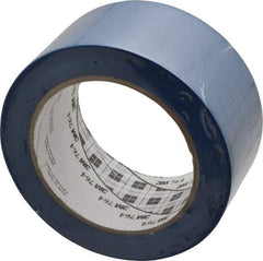 3M - Blue Solid Color Vinyl Tape - 2" Wide x 108' Long x 0.005" Thick, General Traffic - USA Tool & Supply